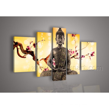 Framed Buddha Gemälde auf Leinwand Wall Art (BU-005)